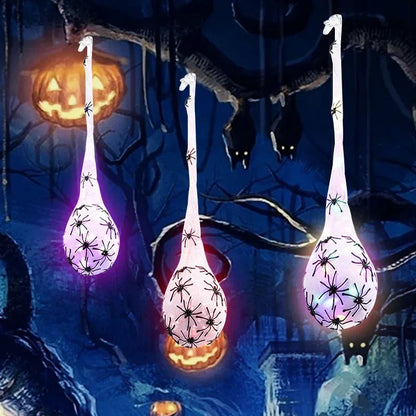 1-5PCS Halloween Hanging Spider Egg LED - Hiddengem