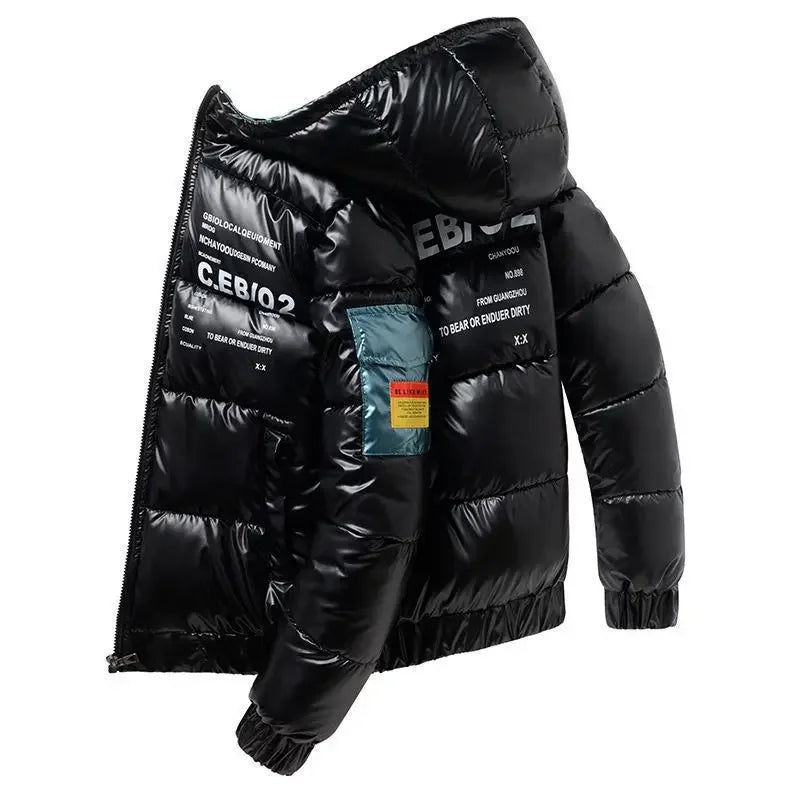 Leather Men Thicken Warm Winter  Coat - Hiddengem