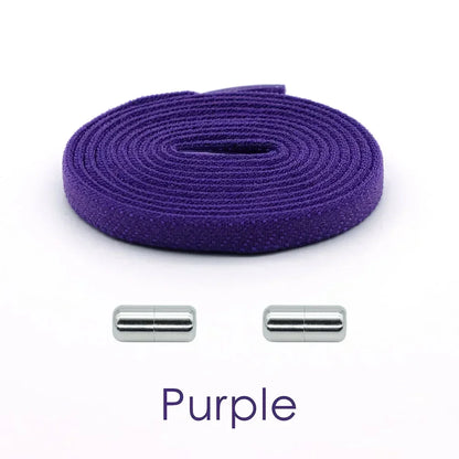 Elastic No Tie Shoelaces Flat Shoe Laces - Hiddengem