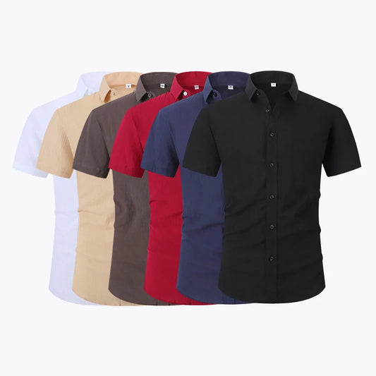 Anti-Wrinkle Stretch Slim Elasticity Fit Male - Hiddengem