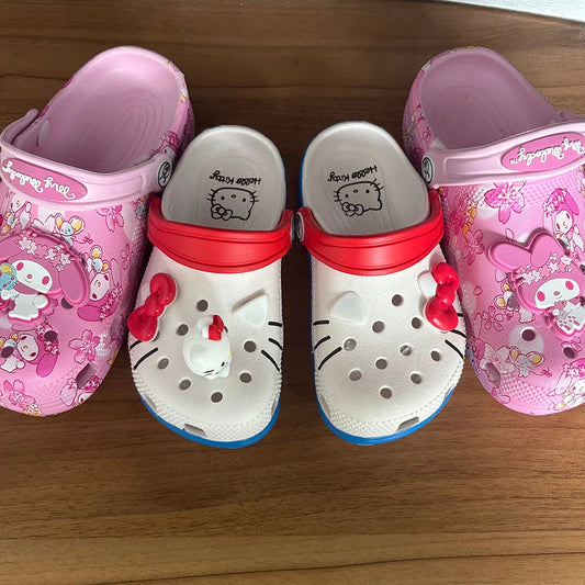 Children Hello Kitty My Melody Hole Sandals  Kawaii - Hiddengem