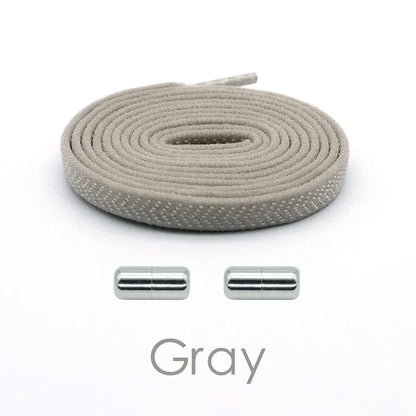 Elastic No Tie Shoelaces Flat Shoe Laces - Hiddengem