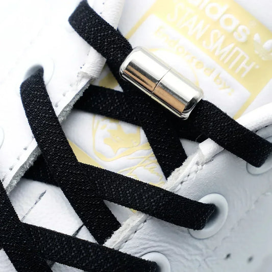 Elastic No Tie Shoelaces Flat Shoe Laces - Hiddengem
