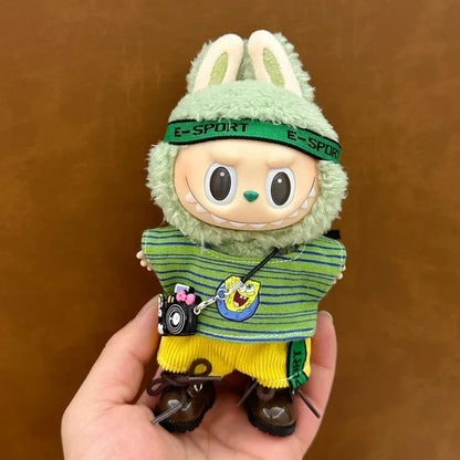 17cm Labubu doll accessories Clothing suitable for V1 V2 V3labubu fashion personality cute toy birthday gift