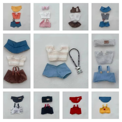 Labubu Clothing Accessories for V1 V2 V3 DIY Doll Clothes Fashion Birthday Gift Children's Toys Cute Ragdoll Skirts Bundle Pants