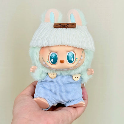 Labubu Clothes Doll Clothing Designer for Labubu V1 V2 V3 17cm Dolls Trendy Cute Overalls Style 2025 Summer New Clothing Gifts