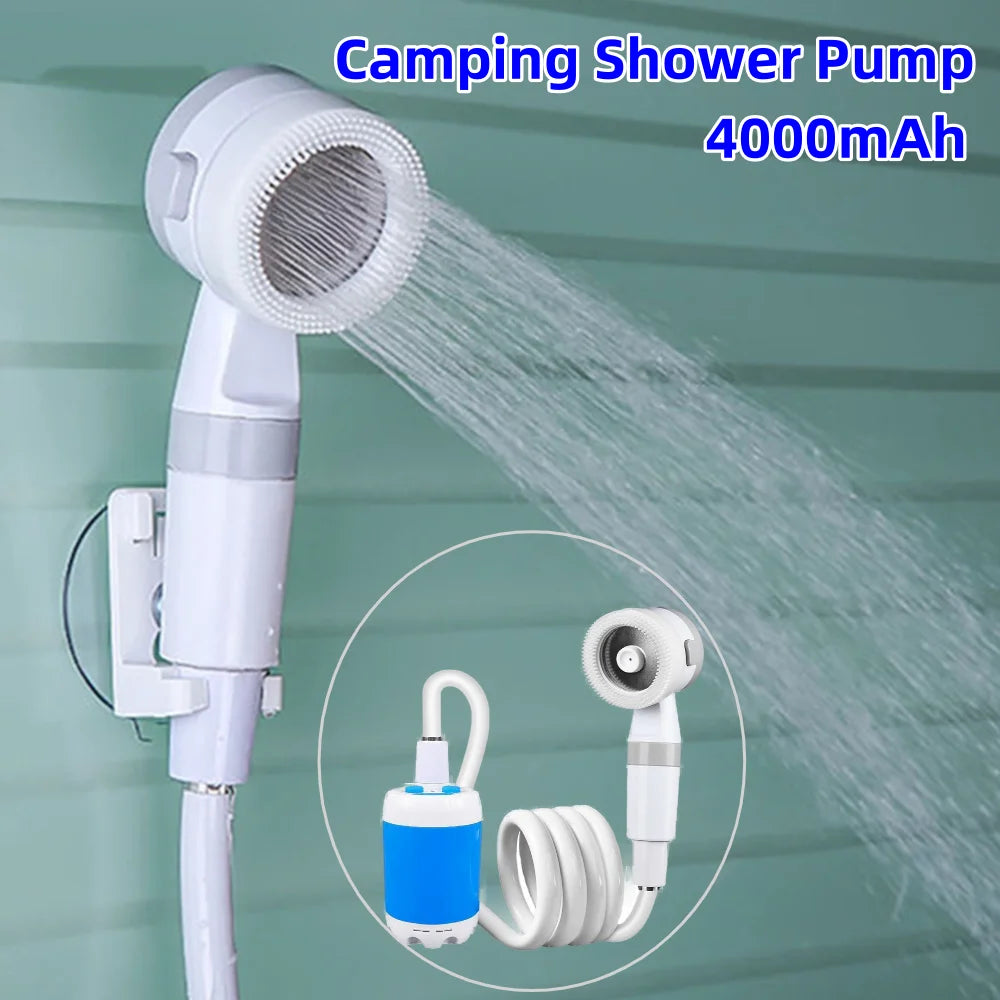 Electric Portable rechargeable shower pump - Hiddengem