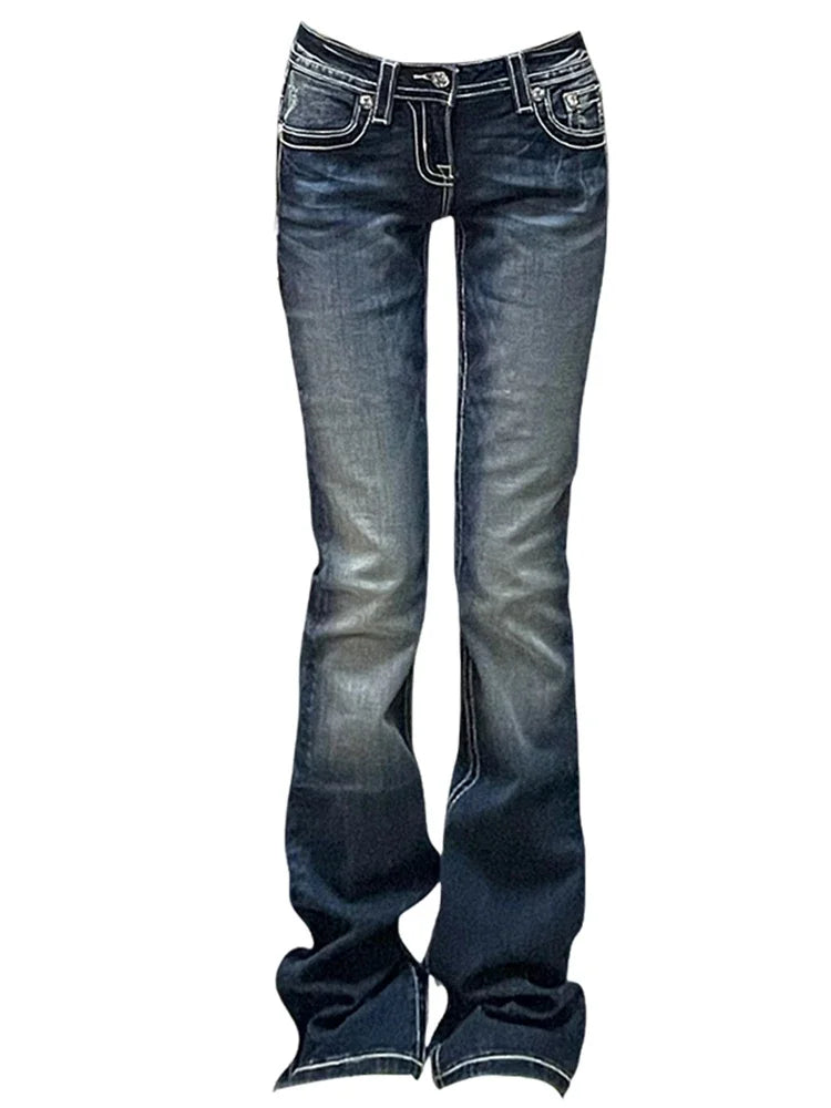 Women Gyaru Japanese Harajuku Trashy jeans - Hiddengem