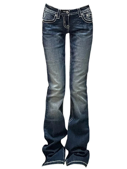Women Gyaru Japanese Harajuku Trashy jeans - Hiddengem