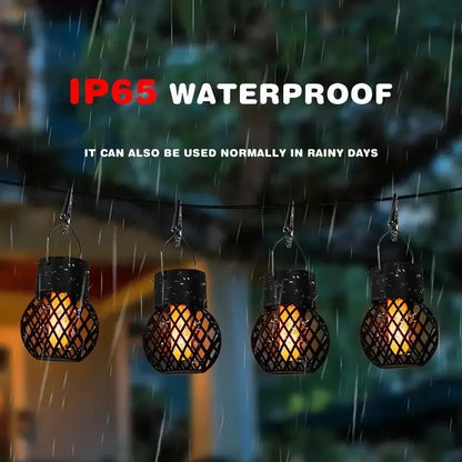 Solar Flame Hanging Ball Lamp - Hiddengem
