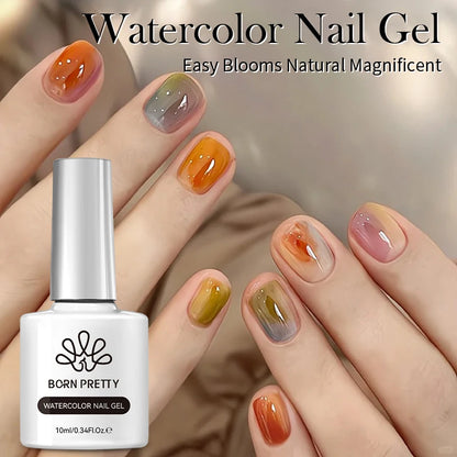 BORN PRETTY 10ML Nude Brown Fall Gel Nail Polish White Halloween Fall - Hiddengem