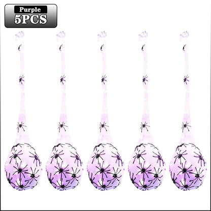 1-5PCS Halloween Hanging Spider Egg LED - Hiddengem
