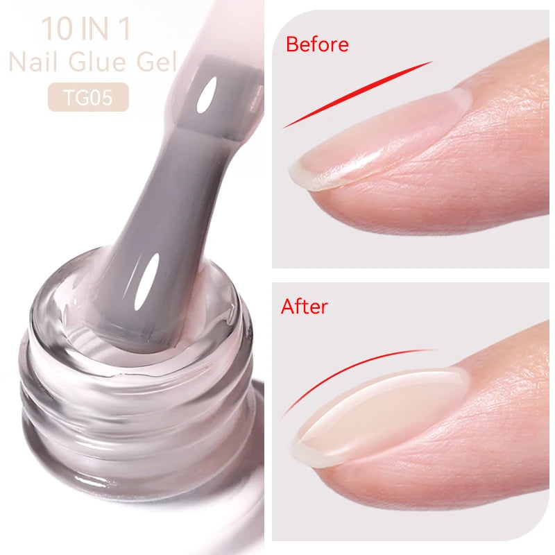 BORN PRETTY 10ML Nude Brown Fall Gel Nail Polish White Halloween Fall - Hiddengem