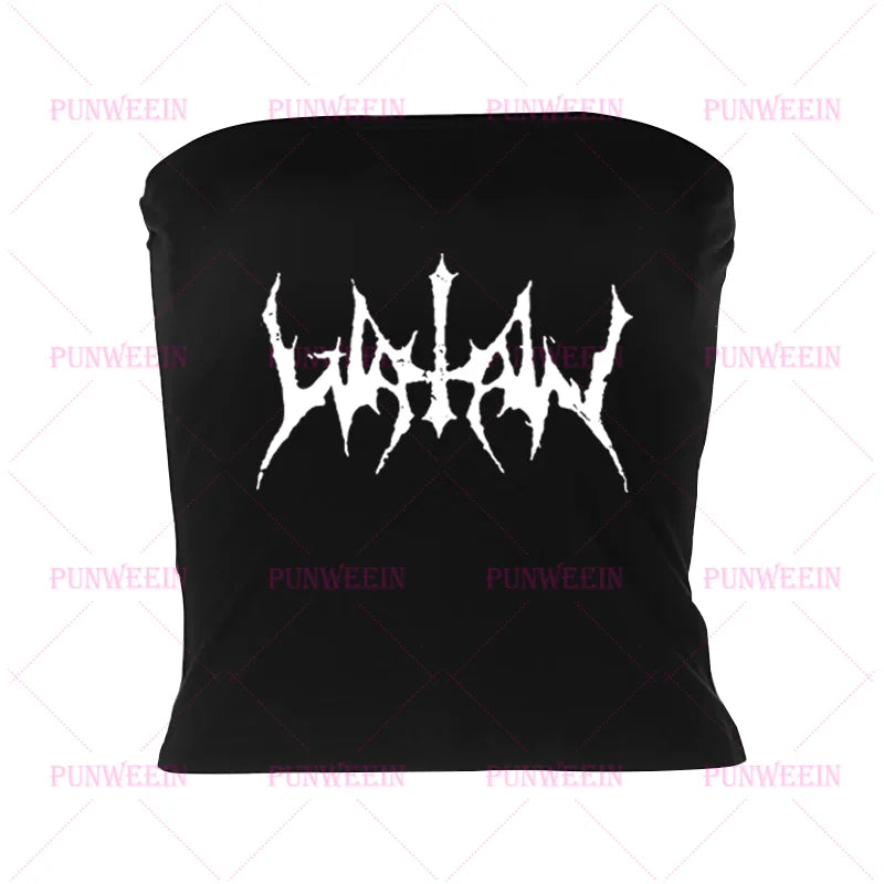 Black Punk Gothic Sweetheart  Top - Hiddengem