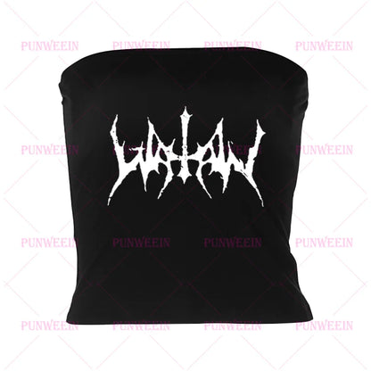 Black Punk Gothic Sweetheart  Top - Hiddengem