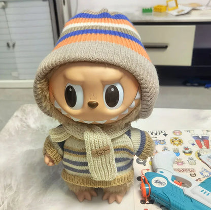 Labubu Clothes Series Doll 38cm Doll Fashion Outfit Macaron Color Collectible Blind Box Cute DIY Clothes For Bjd Cosplay Gift