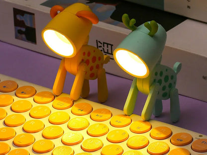 LED Night Light Mini Folding animal for desk