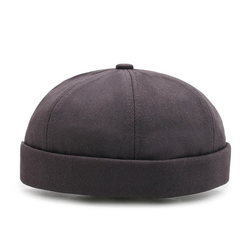 Men Hip Hop Hats Vintage Beanie Hat Summer Adjustable Landlord Hat Trendy Streetwear Docker Cap Women men Brimless Skullies Cap
