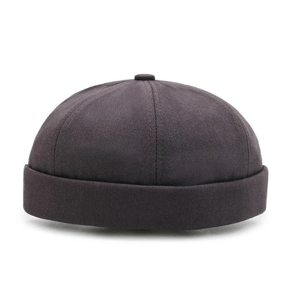 Men Hip Hop Hats Vintage Beanie Hat Summer Adjustable Landlord Hat Trendy Streetwear Docker Cap Women men Brimless Skullies Cap