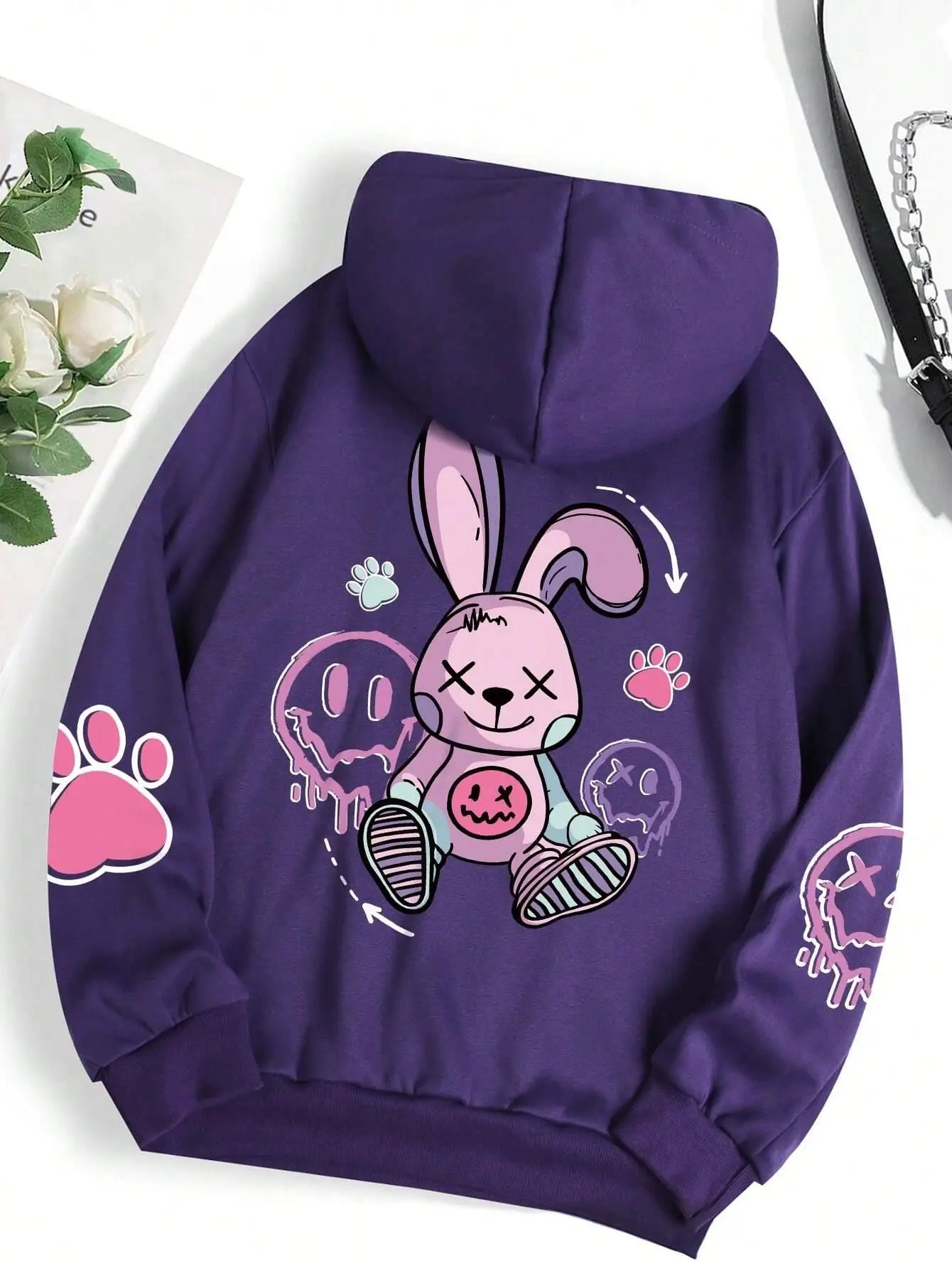 Ladies Hip Hop Street Casual Printed Hoodie