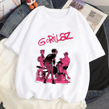 Gorillaz Rock Graphic T-Shirt - Hiddengem