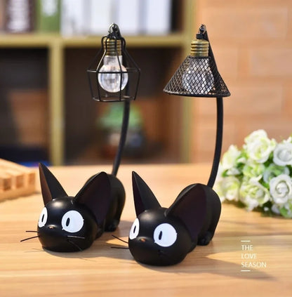 Led Night Light Resin cute blackCat