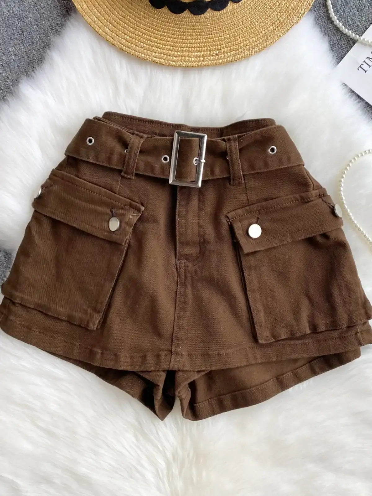 High Waist jeans skort - Hiddengem