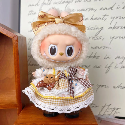 Labubu Clothes Doll Clothing Designer for Labubu V1 V2 V3 17cm Dolls Trendy Cute Lolita Style 2025 Summer New Clothing Gifts