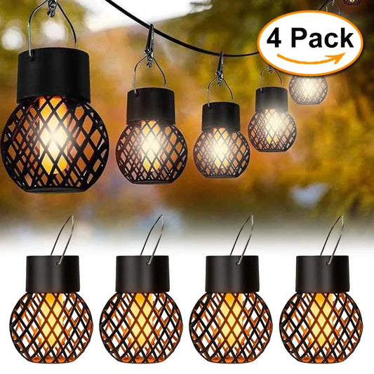 Solar Flame Hanging Ball Lamp - Hiddengem
