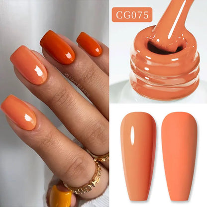 BORN PRETTY 10ML Nude Brown Fall Gel Nail Polish White Halloween Fall - Hiddengem