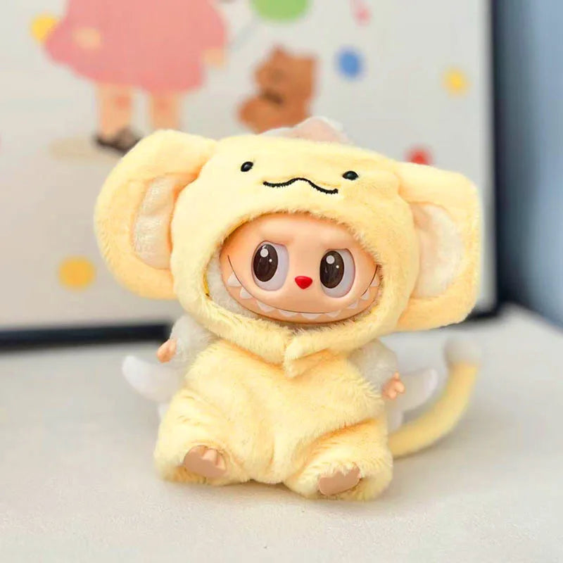 Labubu Doll Clothing  Animal Pajama Party Set Labubu V1 V2 V3 Cute Plush Doll Clothes Gift