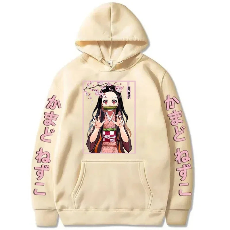 Unisex anime street hoodie - Hiddengem